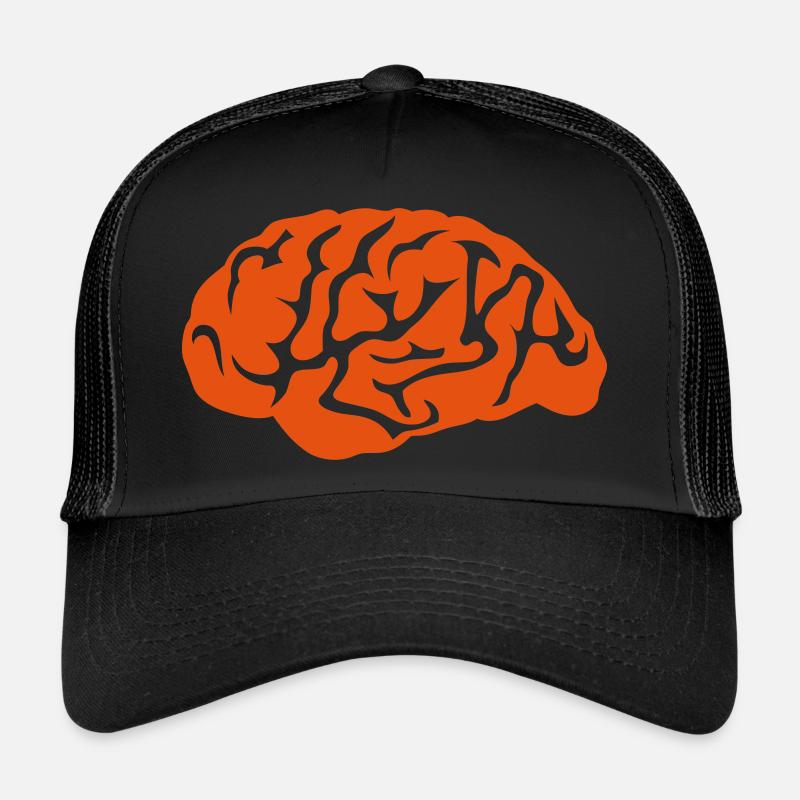 Gehirn gehirn - Trucker Cap - Schwarz/Schwarz