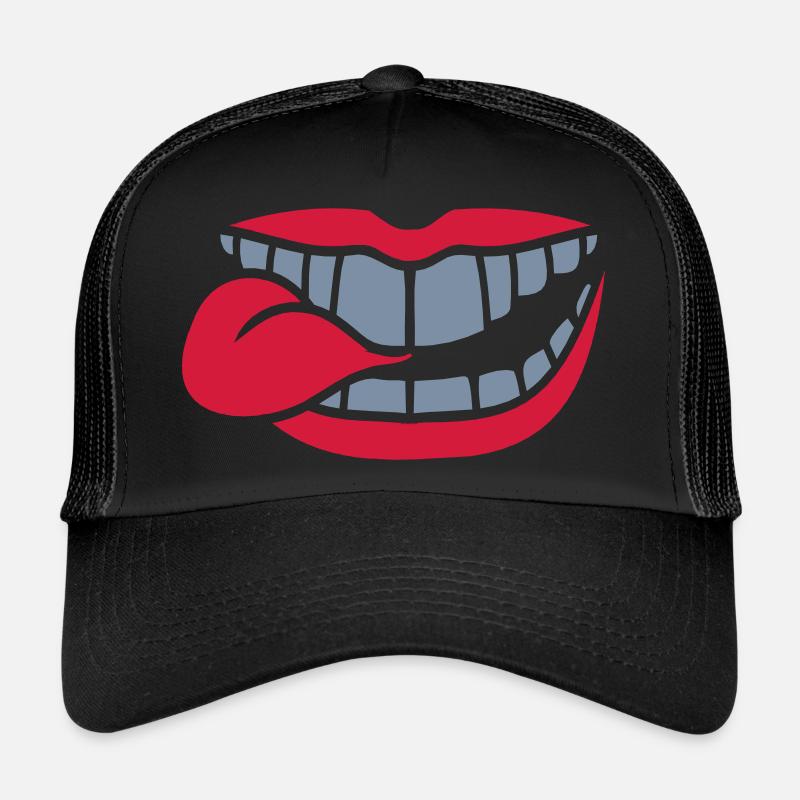 Comic Mund Zunge Trucker Cap