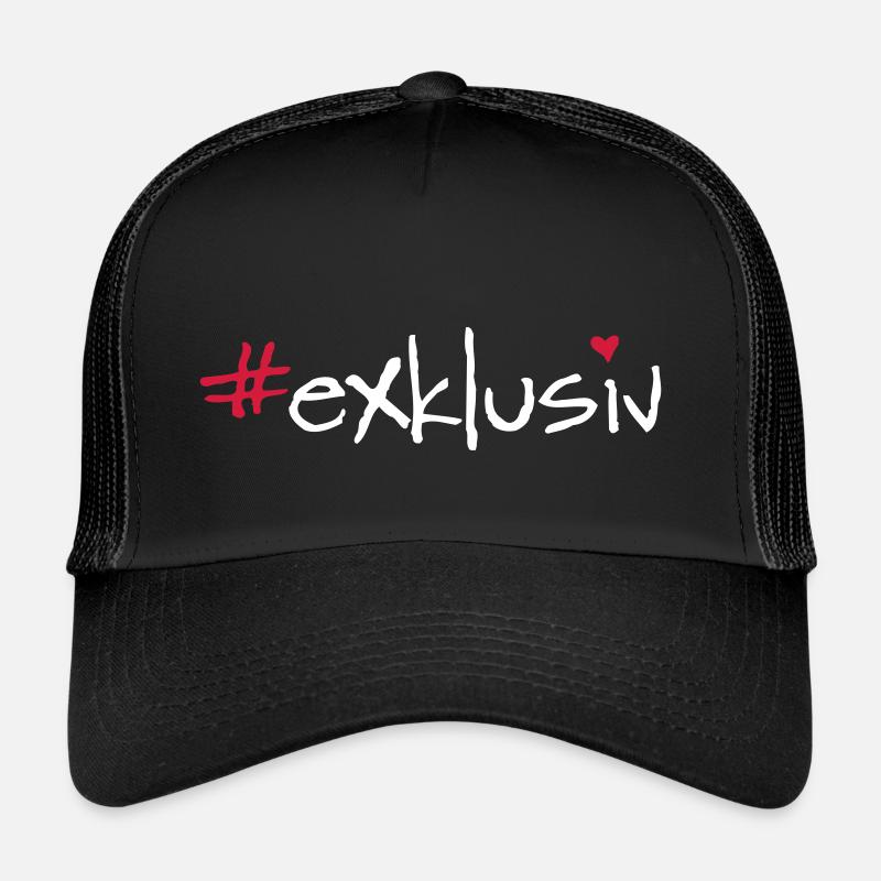 exklusiv - Trucker Cap - Schwarz/Schwarz