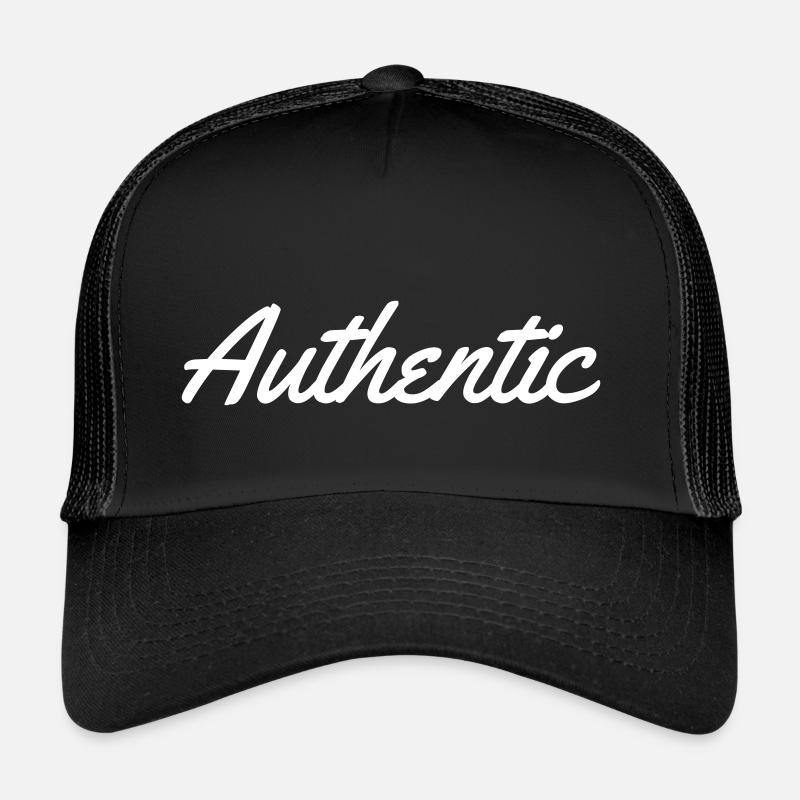 Blanc authentique Casquette trucker 