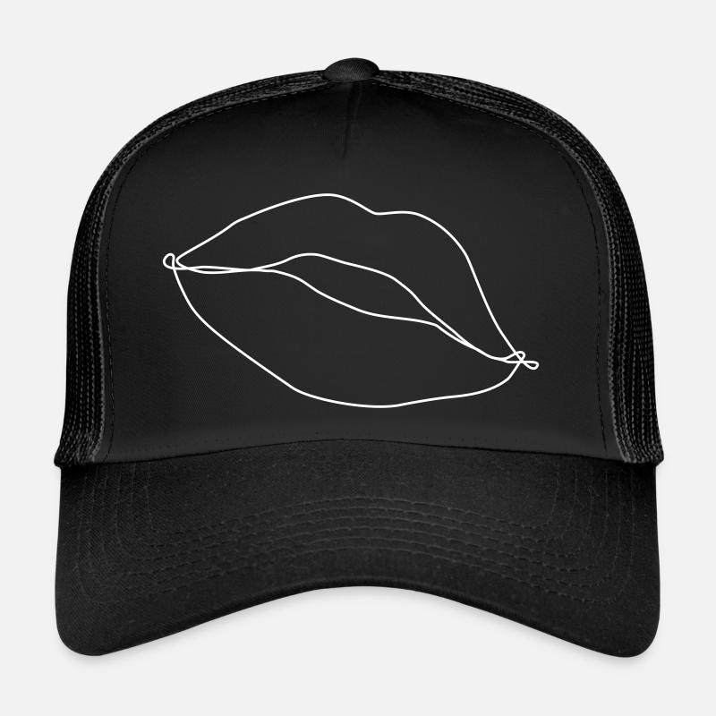 Gezeichnete Lippen Trucker Cap