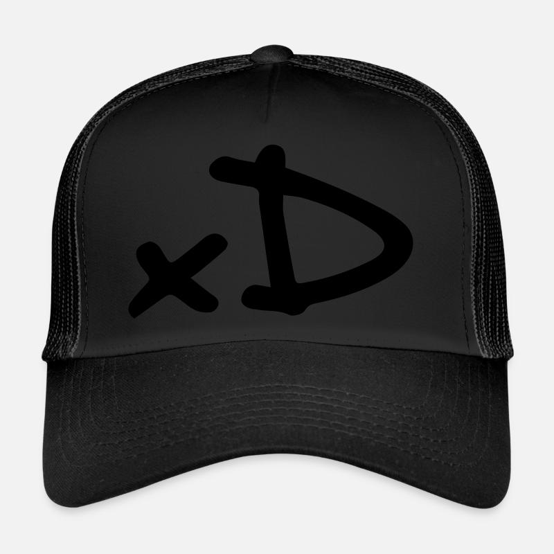 xD - Trucker Cap - Schwarz/Schwarz