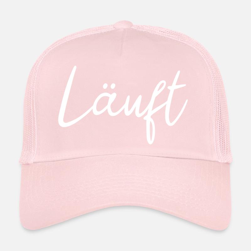 Läuft Schriftzug, Läuft bei dir, Läuft bei mir Trucker Cap