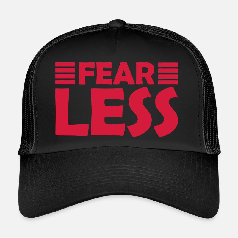 fearless Text Quote Design Trucker Cap