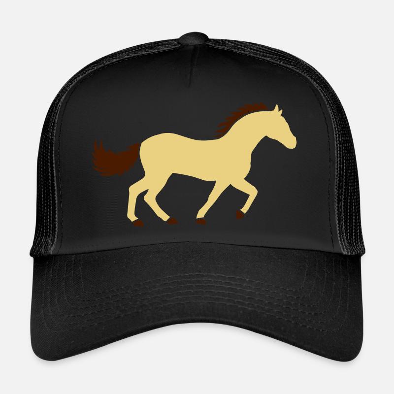 Design Rennendes Pferd Silhouette Trucker Cap