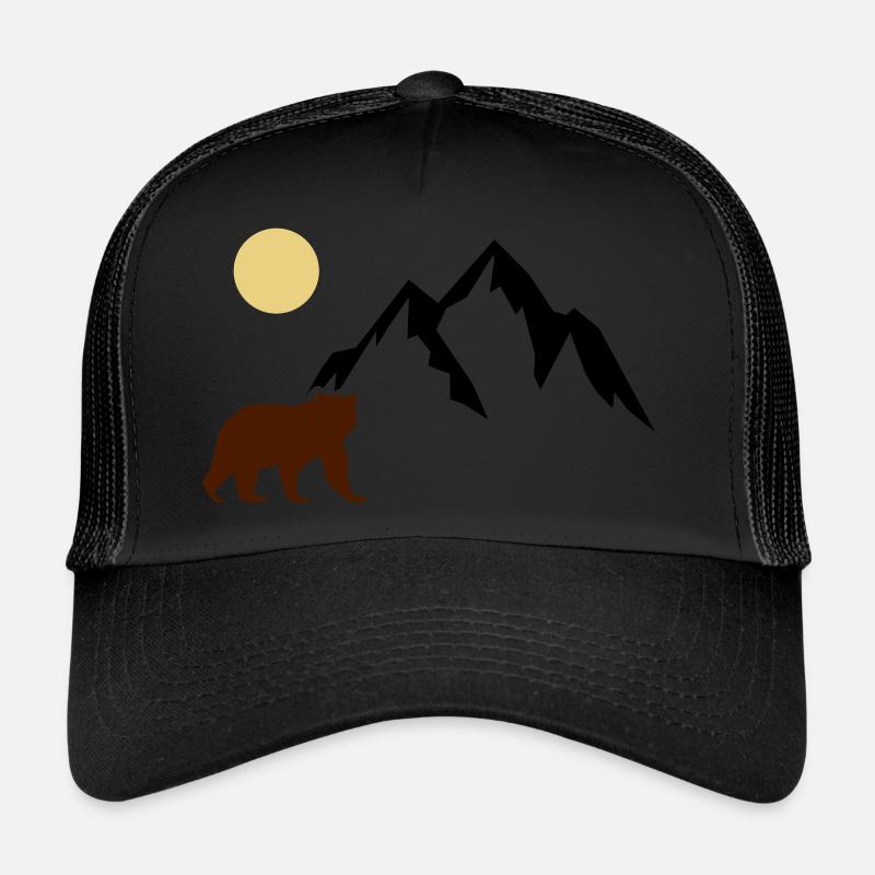 Ours de montagne Casquette trucker 