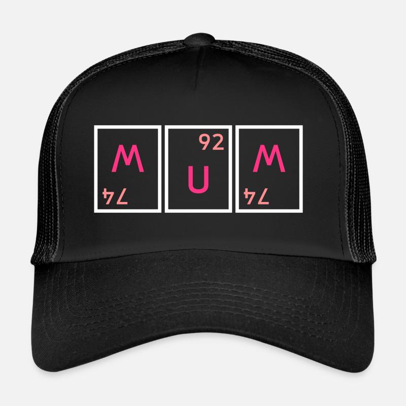 Mum (tungsten twisted, uranium, tungsten twisted) - Trucker Cap - black/black