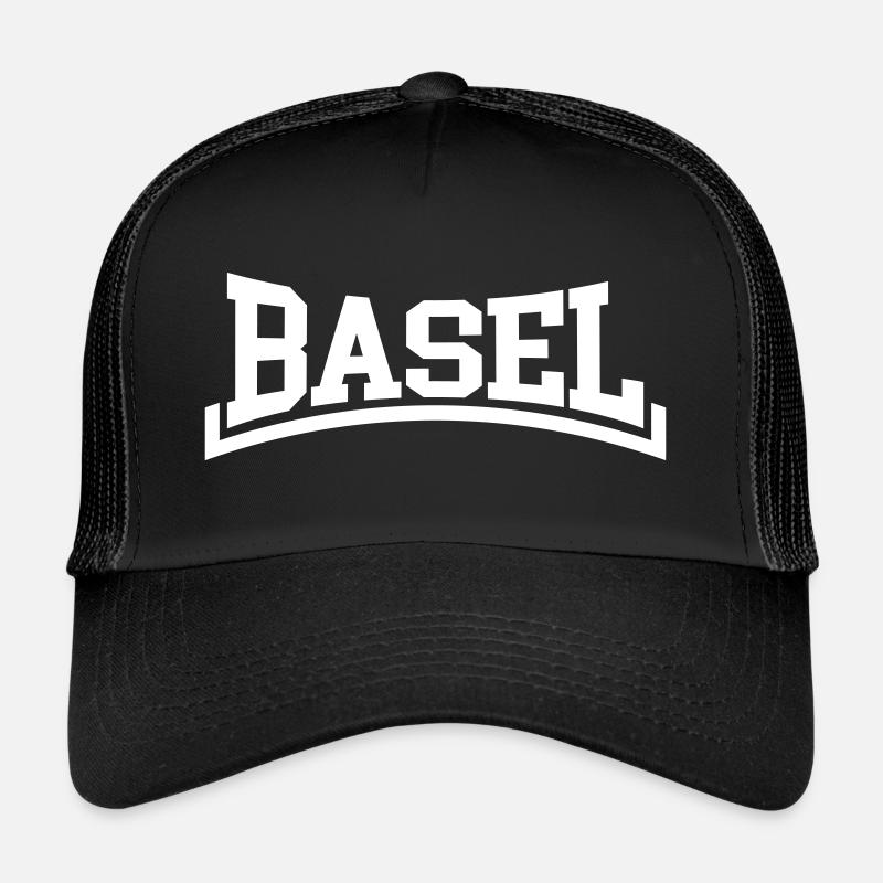 Bâle - Casquette trucker  - noir/noir