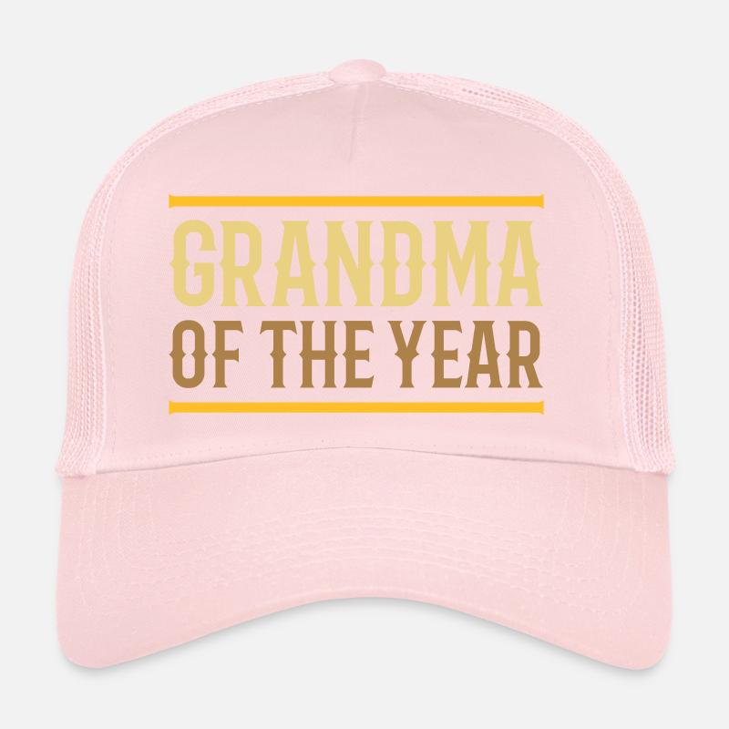 Grand-mère de l’année (lignes) Casquette trucker 
