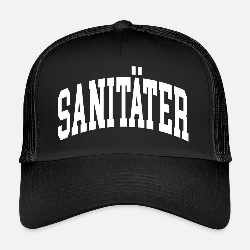 Sanitäter - Trucker Cap - Schwarz/Schwarz