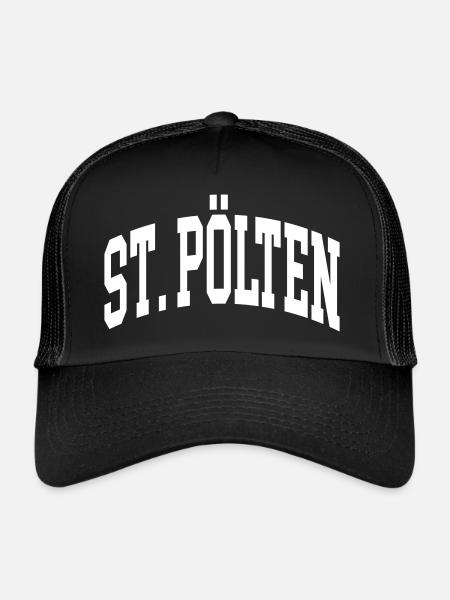 St. Pölten - Trucker Cap - black/black - Front