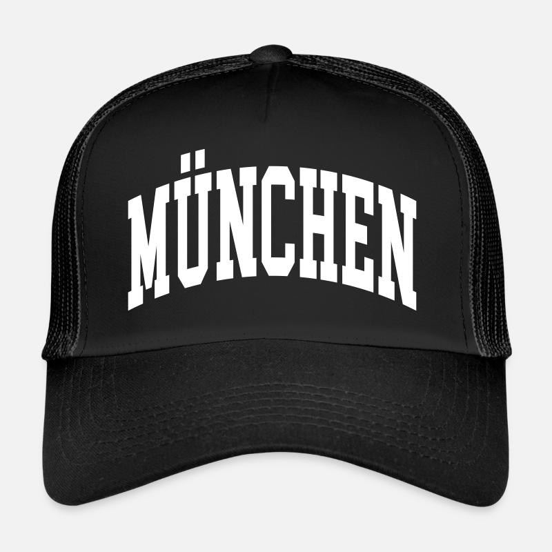München - Trucker Cap - Schwarz/Schwarz