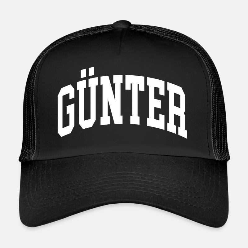 Günter - Trucker Cap - Schwarz/Schwarz