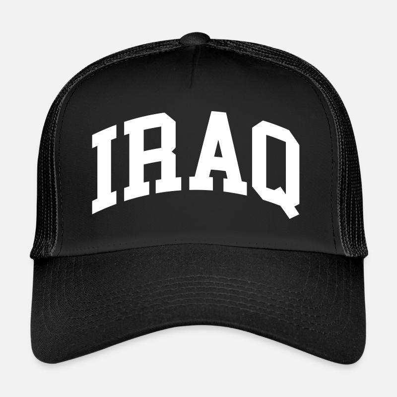 Irak - Casquette trucker  - noir/noir
