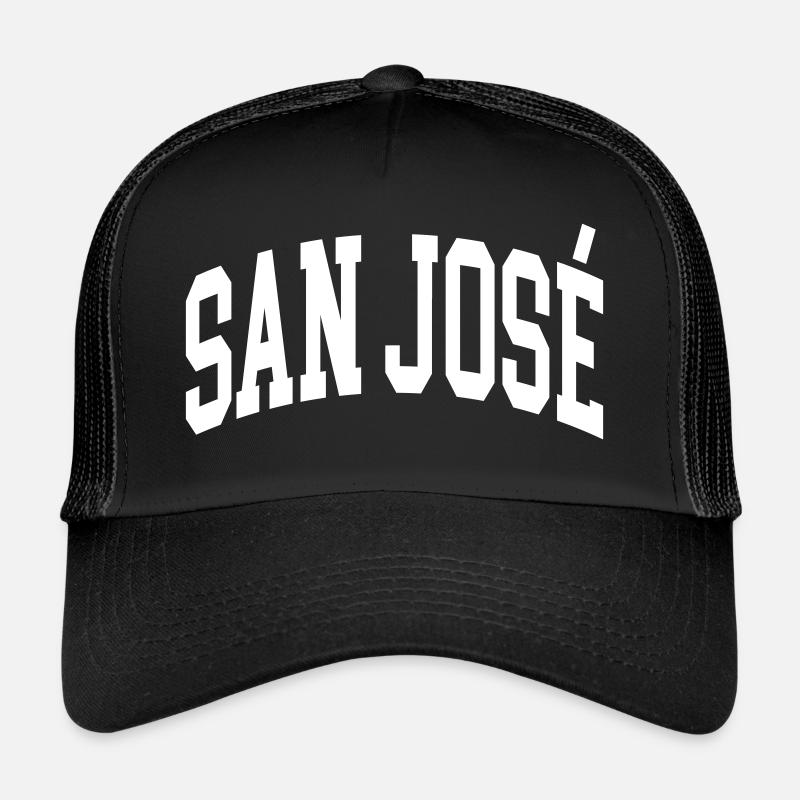 San José - Casquette trucker - noir/noir