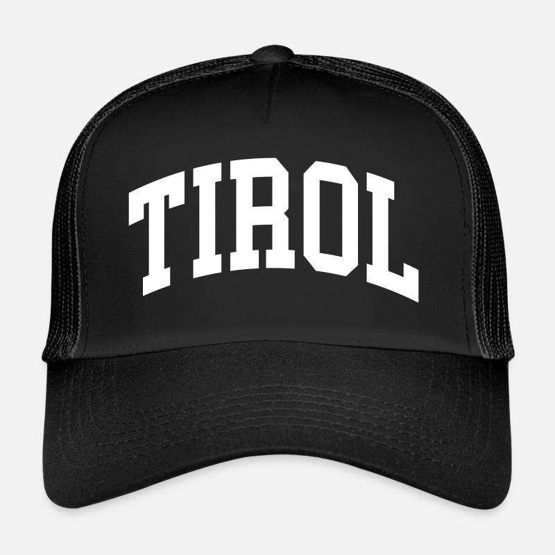 Tyrol - Casquette trucker - noir/noir