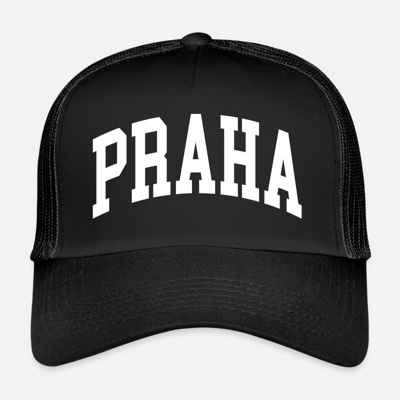 Prag - Trucker Cap - Schwarz/Schwarz