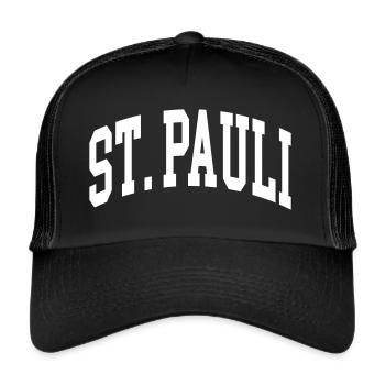 St. Pauli - Trucker Cap - Schwarz/Schwarz - Vorne