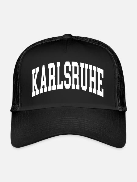 Karlsruhe - Casquette trucker  - noir/noir - Devant
