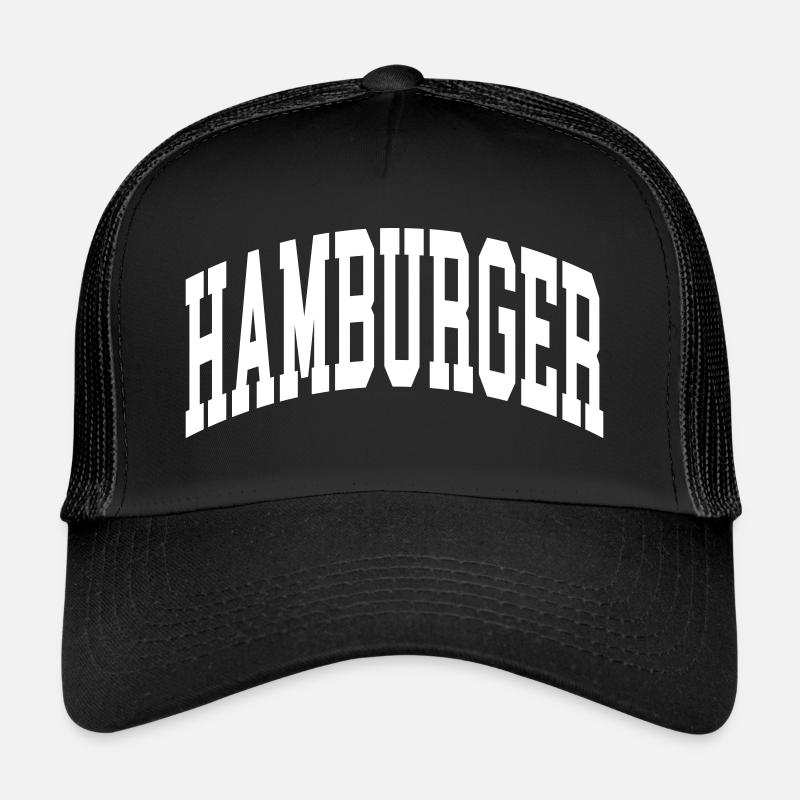 Hamburger - Trucker Cap - Schwarz/Schwarz