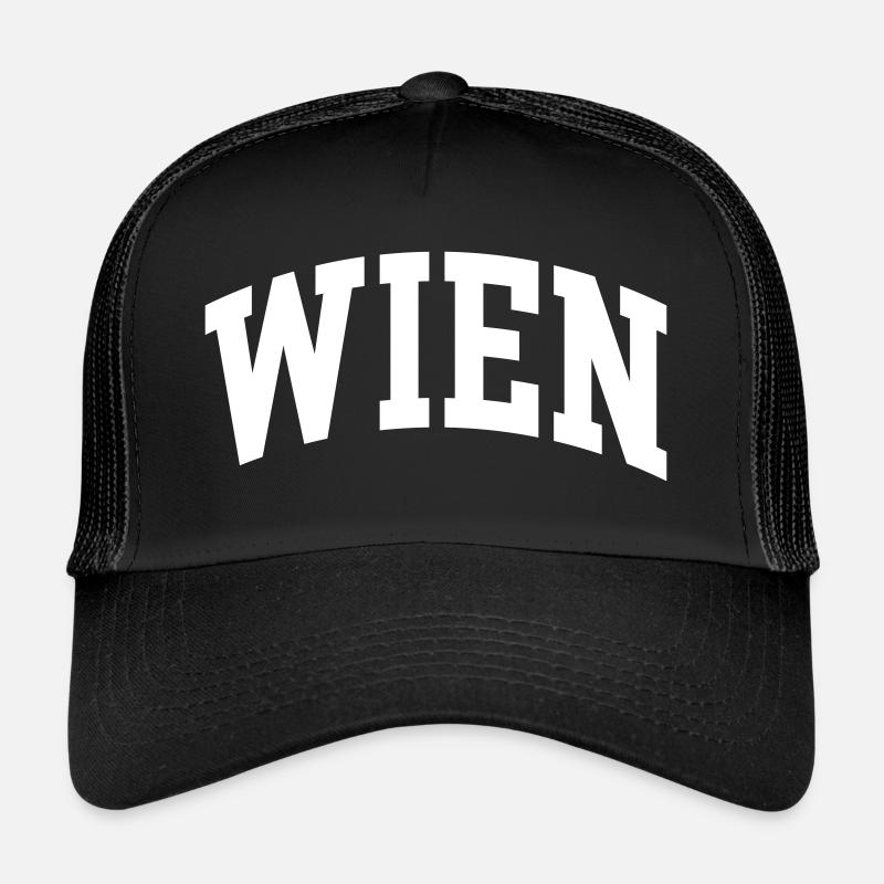 Wien - Trucker Cap - Schwarz/Schwarz