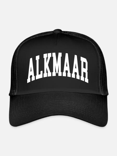 Alkmaar - Casquette trucker  - noir/noir - Devant