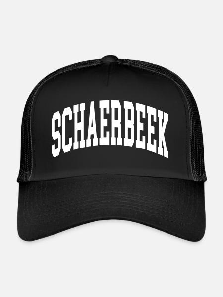 Schaerbeek - Casquette trucker  - noir/noir - Devant