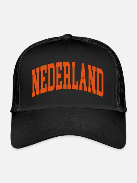 Netherlands - Trucker Cap - black/black - Front