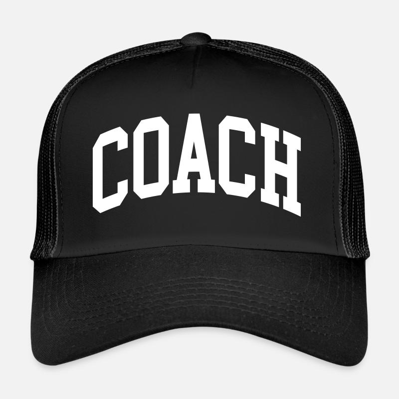 Coach - Trucker Cap - Schwarz/Schwarz