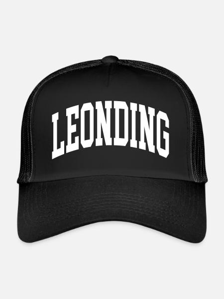 Leonding - Casquette trucker  - noir/noir - Devant