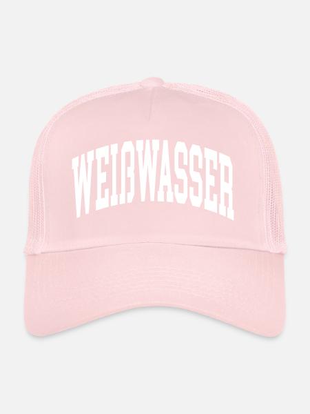 Eaux vives - Casquette trucker  - rose pâle - Devant
