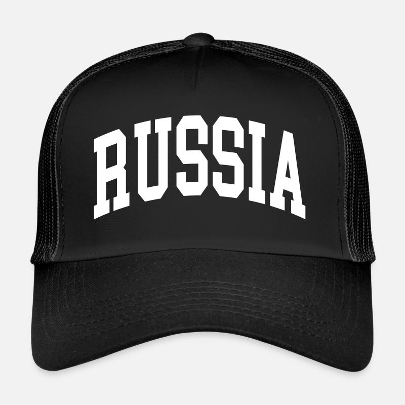 Russland - Trucker Cap - Schwarz/Schwarz