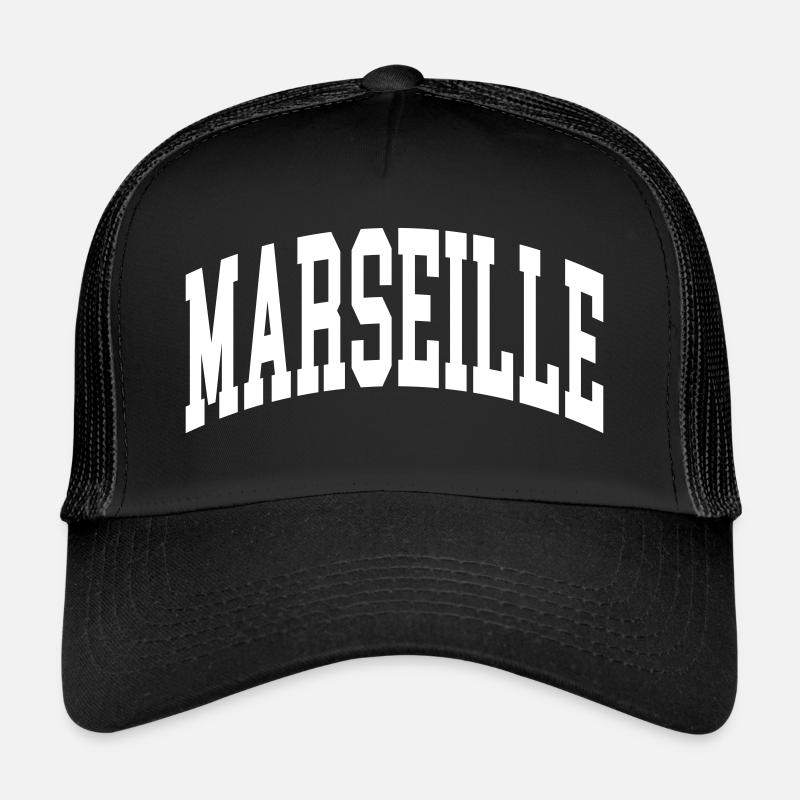 Marseille - Trucker Cap - Schwarz/Schwarz