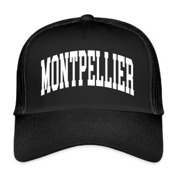 Montpellier - Casquette trucker  - noir/noir - Devant