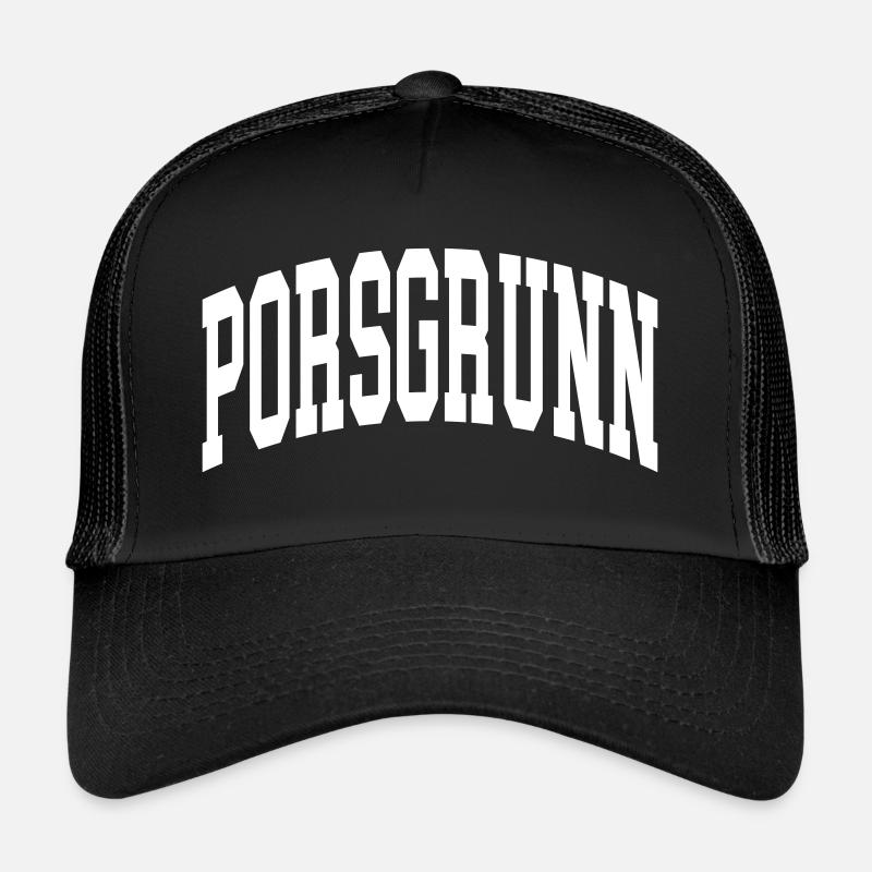 Porsgrunn - Trucker Cap - Schwarz/Schwarz