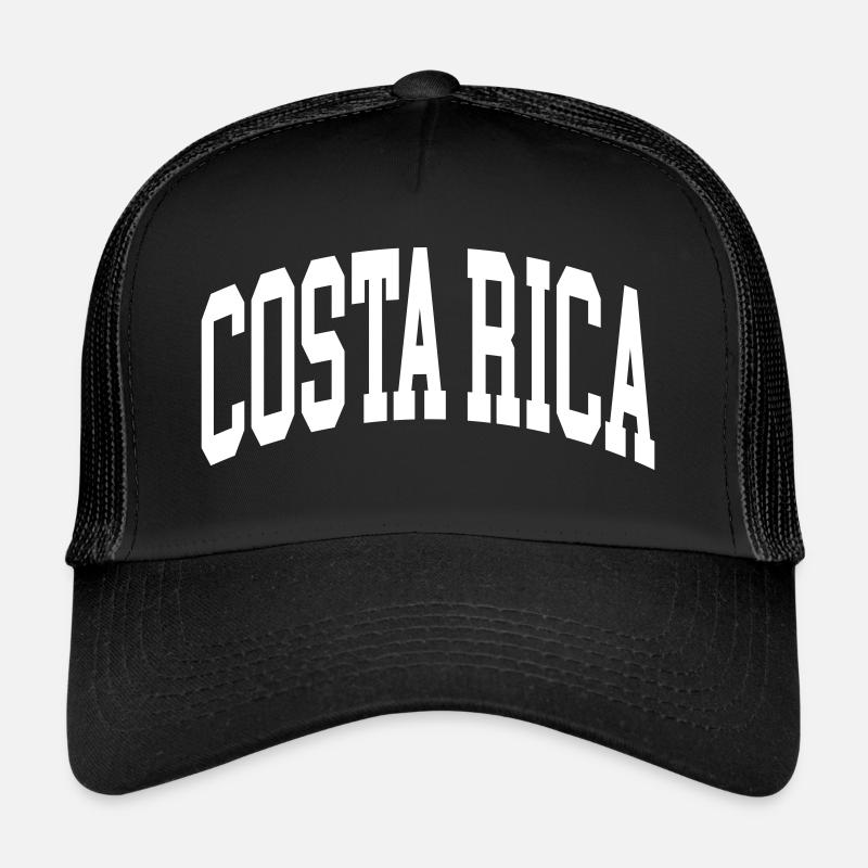 Costa Rica - Trucker Cap - Schwarz/Schwarz