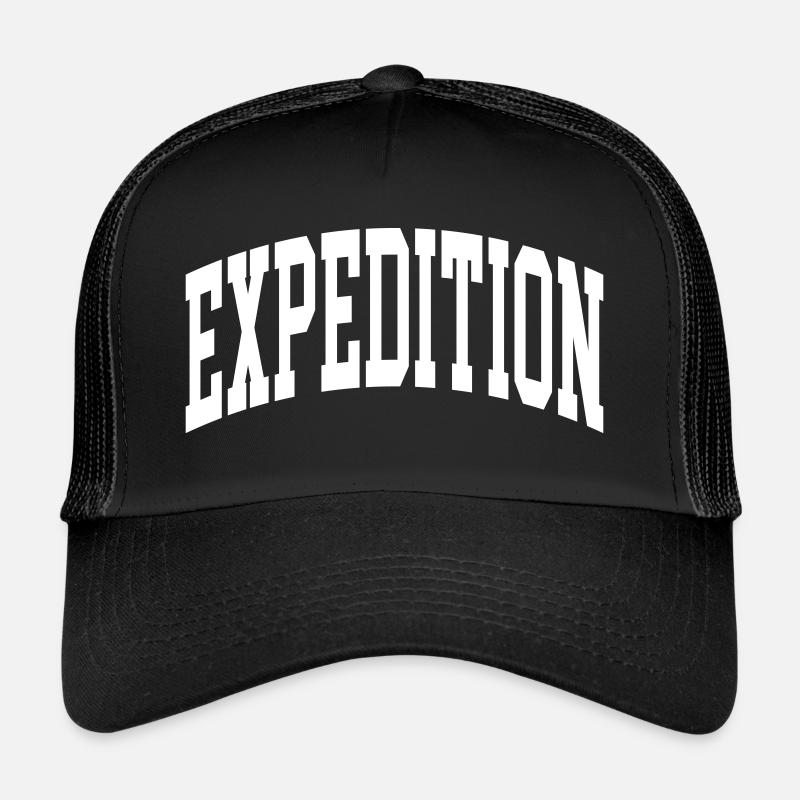 Expédition - Casquette trucker  - noir/noir