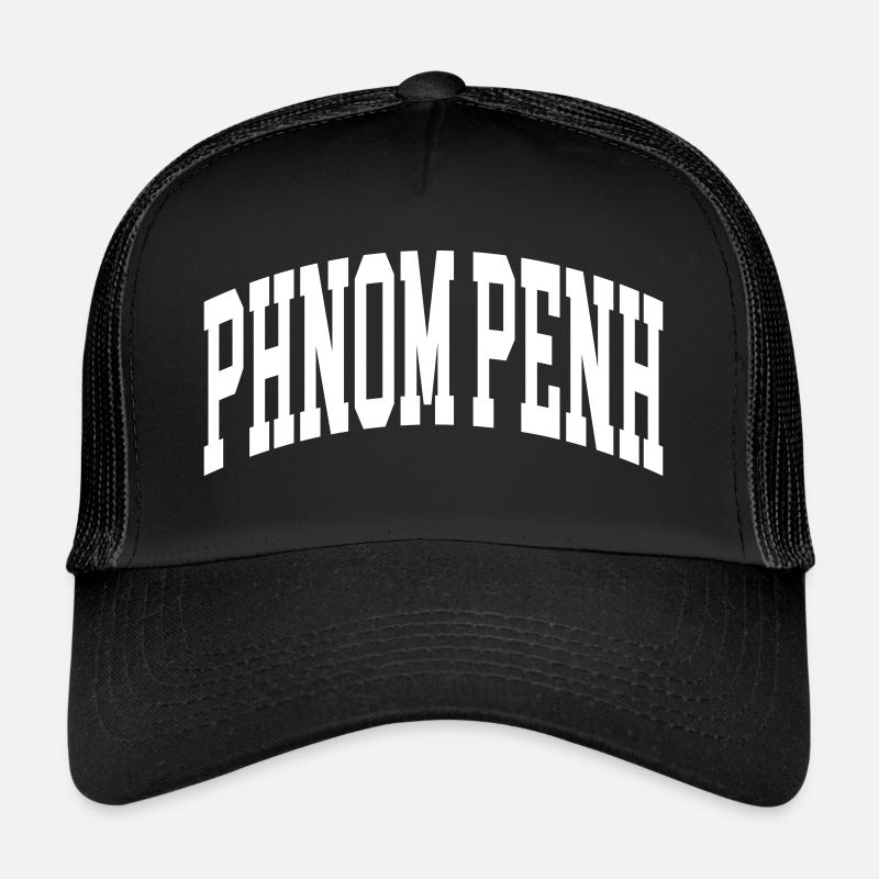 Phnom Penh - Casquette trucker  - noir/noir