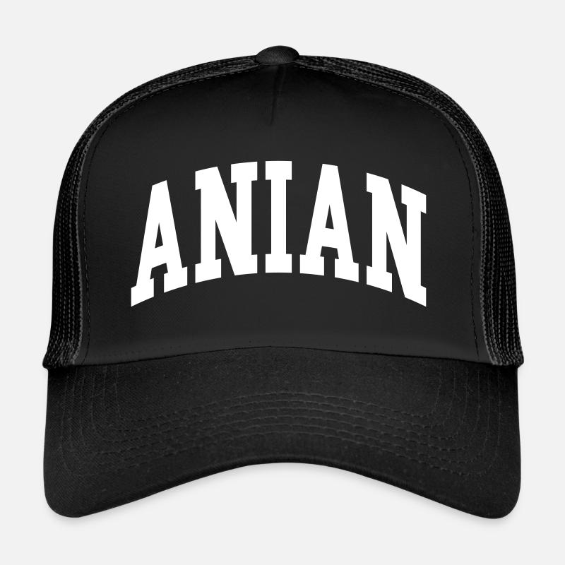 Anian - Casquette trucker  - noir/noir