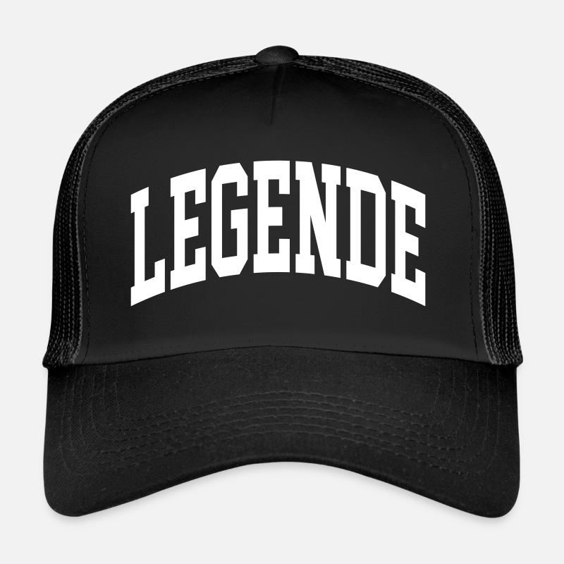 Legende - Trucker Cap - Schwarz/Schwarz