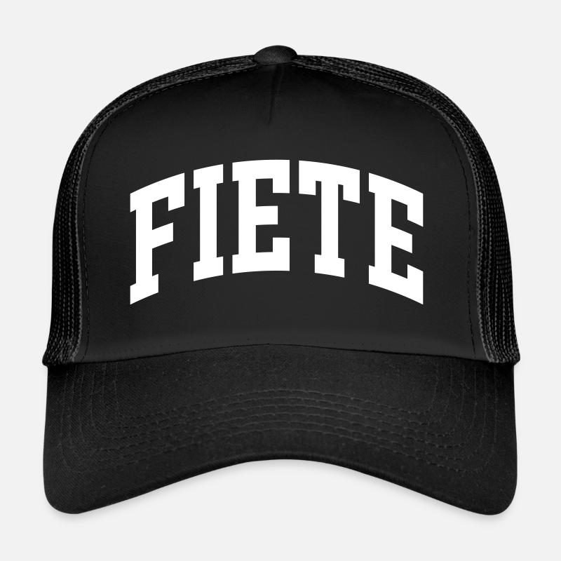 Fiete - Trucker Cap - Schwarz/Schwarz