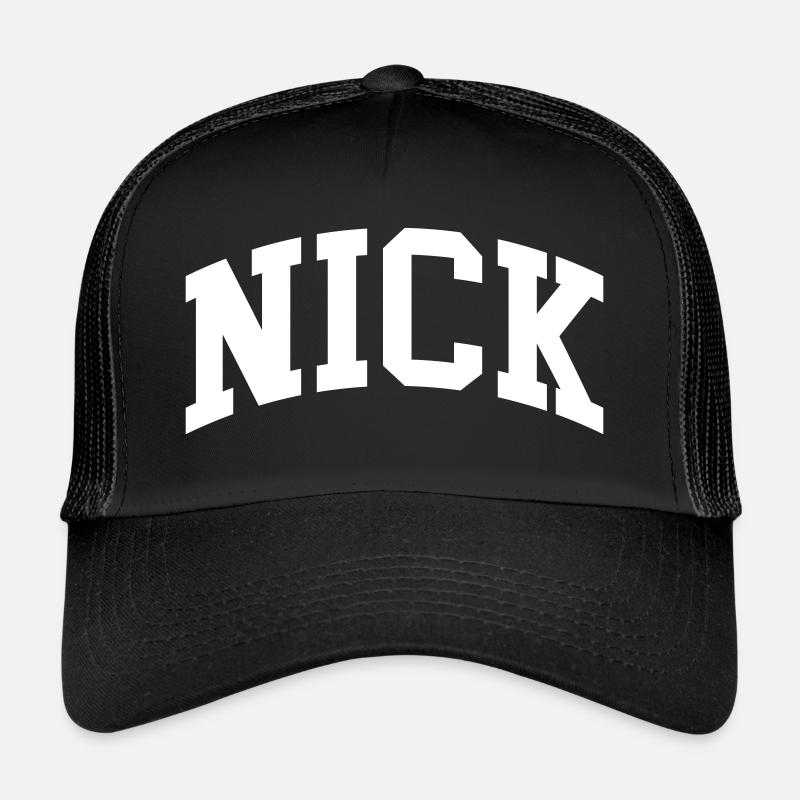Nick - Trucker Cap - Schwarz/Schwarz