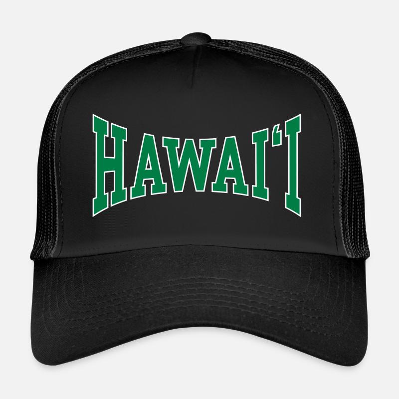 Hawaii - Trucker Cap - Schwarz/Schwarz