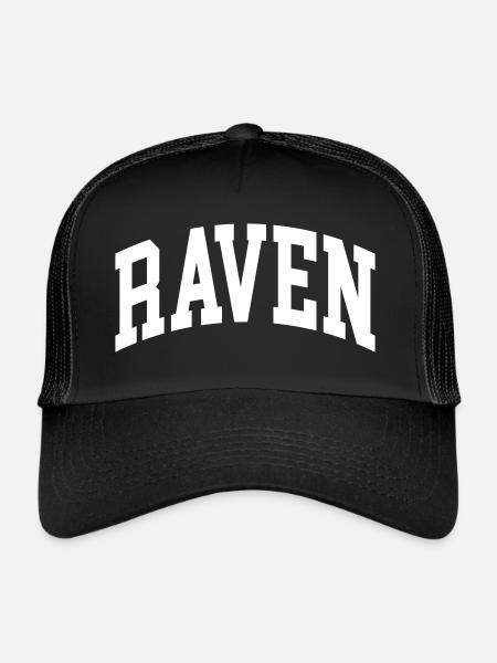 Rave - Casquette trucker  - noir/noir - Devant