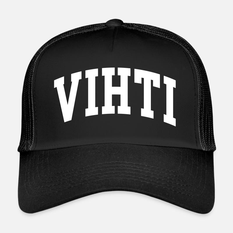 Vihti - Casquette trucker  - noir/noir