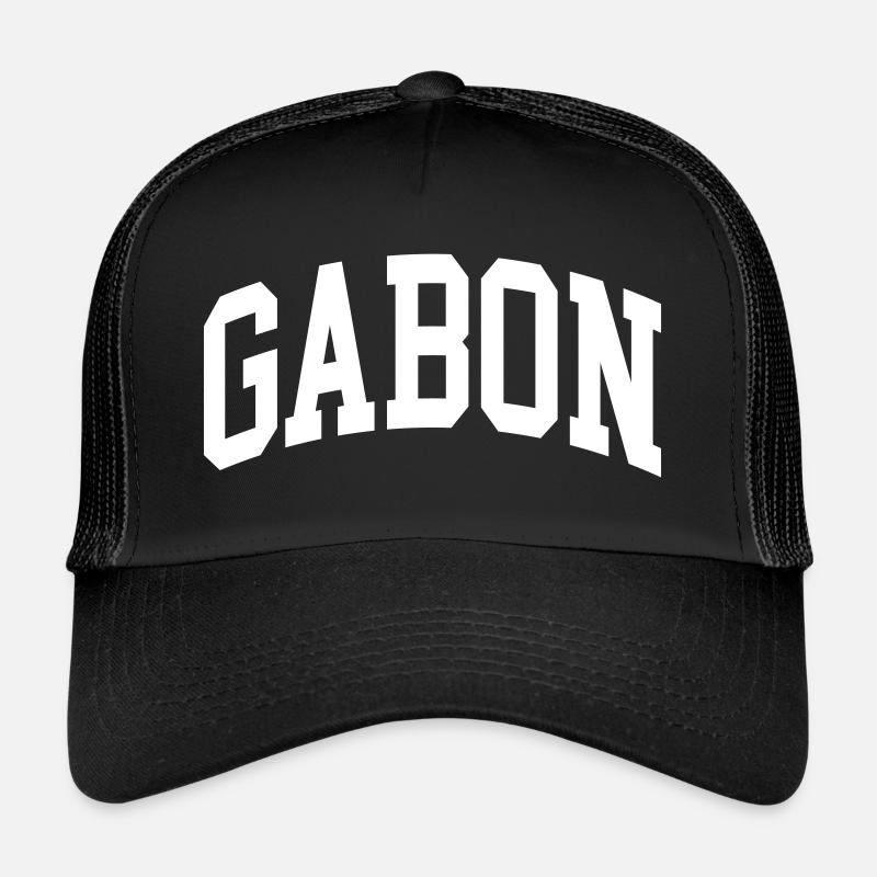 Gabon - Casquette trucker  - noir/noir