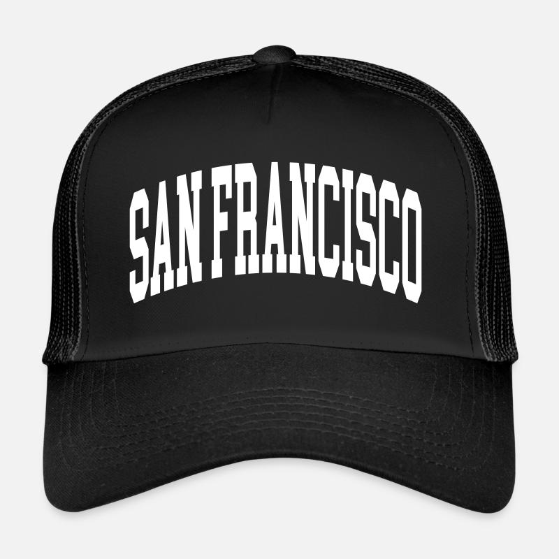 San Francisco - Trucker Cap - Schwarz/Schwarz