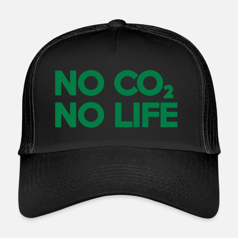 NO CO2 NO LIFE - Trucker Cap - black/black