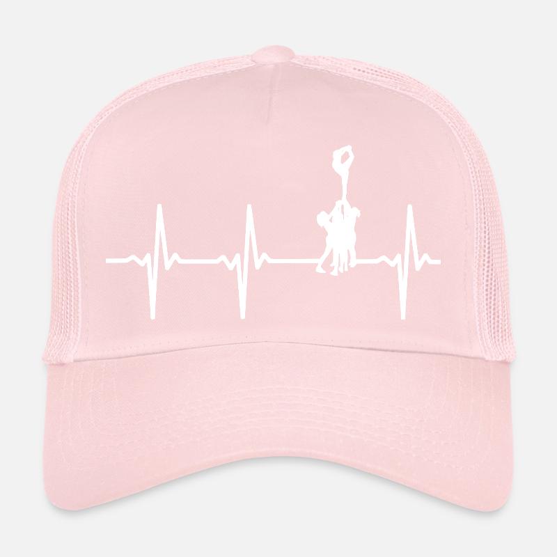 Fréquence cardiaque cheerleading Casquette trucker 