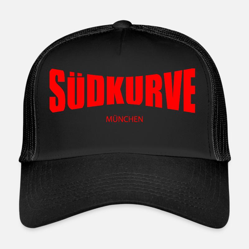 Südkurve München - Trucker Cap - Schwarz/Schwarz